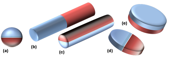 Overview of possible Janus particle architectures.